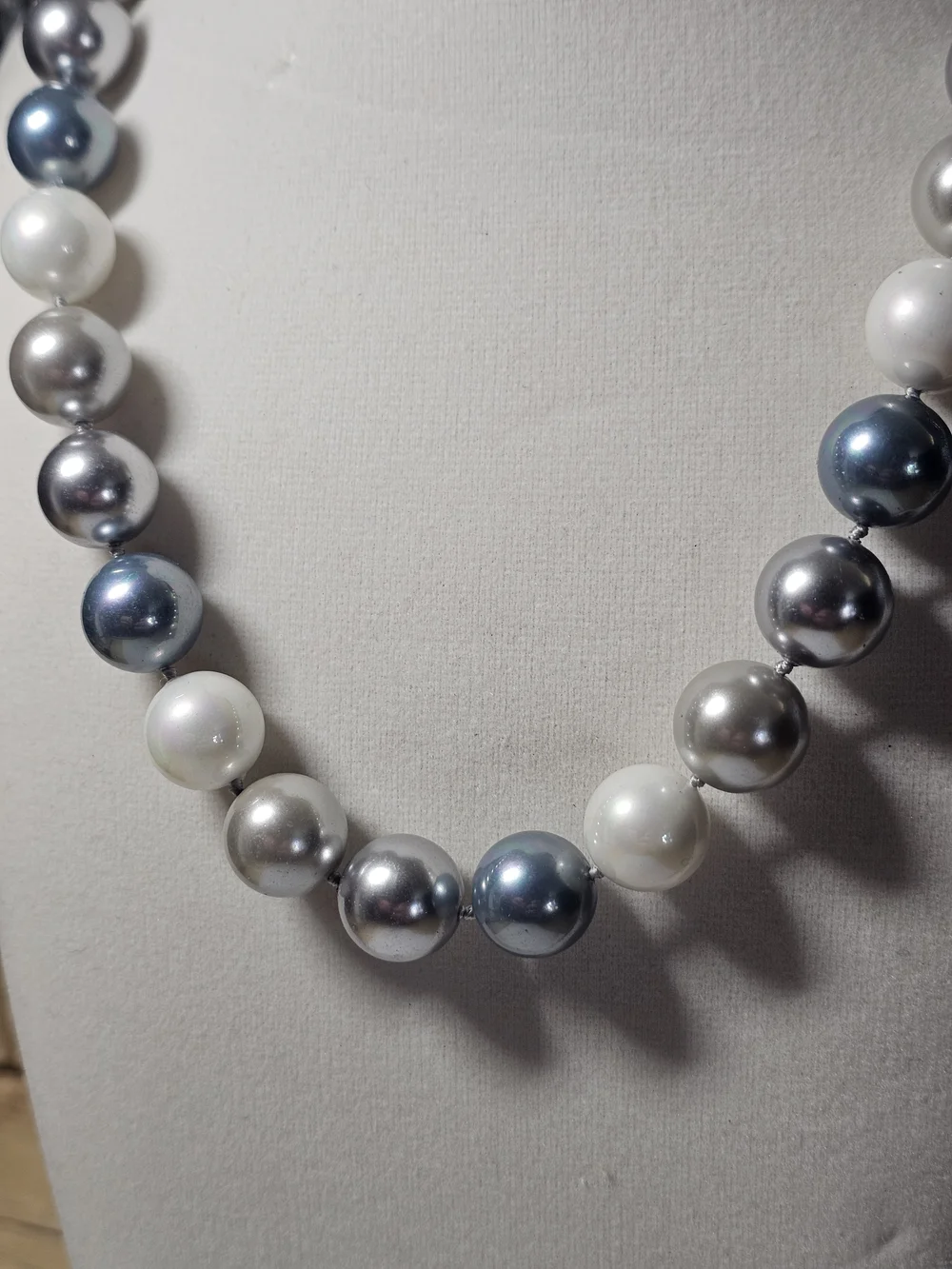 14k Gold Multi Colored Pearl Necklace